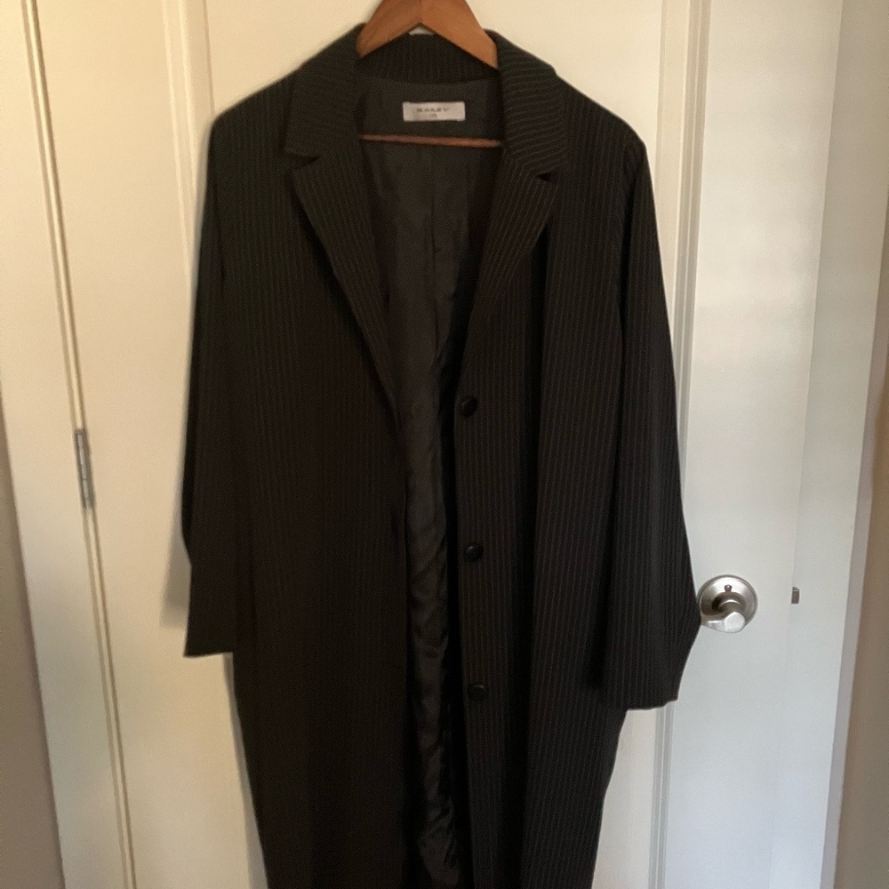 Brian Bailey Pin Striped Trench